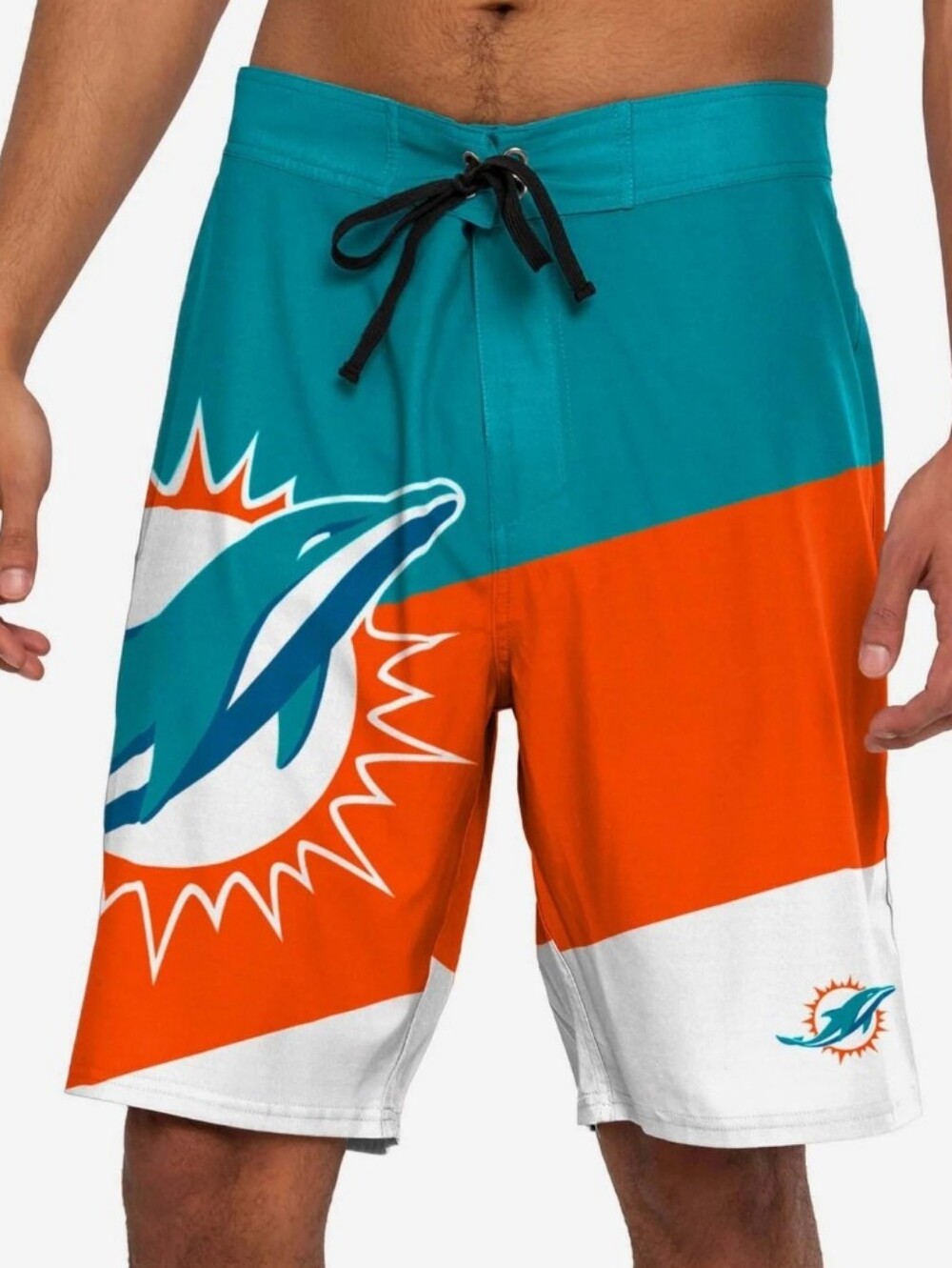 FOCO Miami Dolphin NFL Men's Color Dive Shorts Board Shorts Swim Trunks